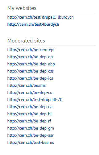 moderated sites